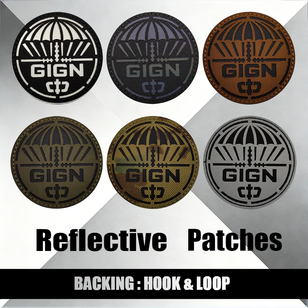 Sewing Jackets - France GIGN Tactical Patches Laser-Cut Night