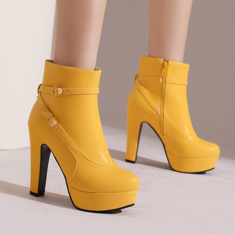 Sewing Fleece - Fashion Platform Boots Women Sexy Rivets