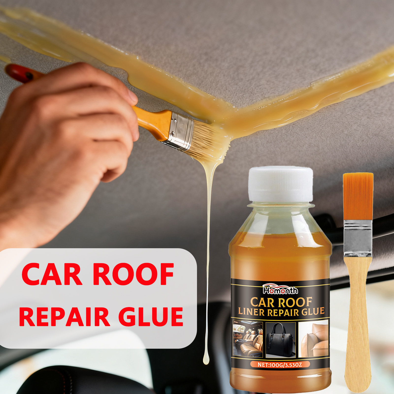 Fabric Glue Bond - Professional Car Headliner Adhesive Glue High