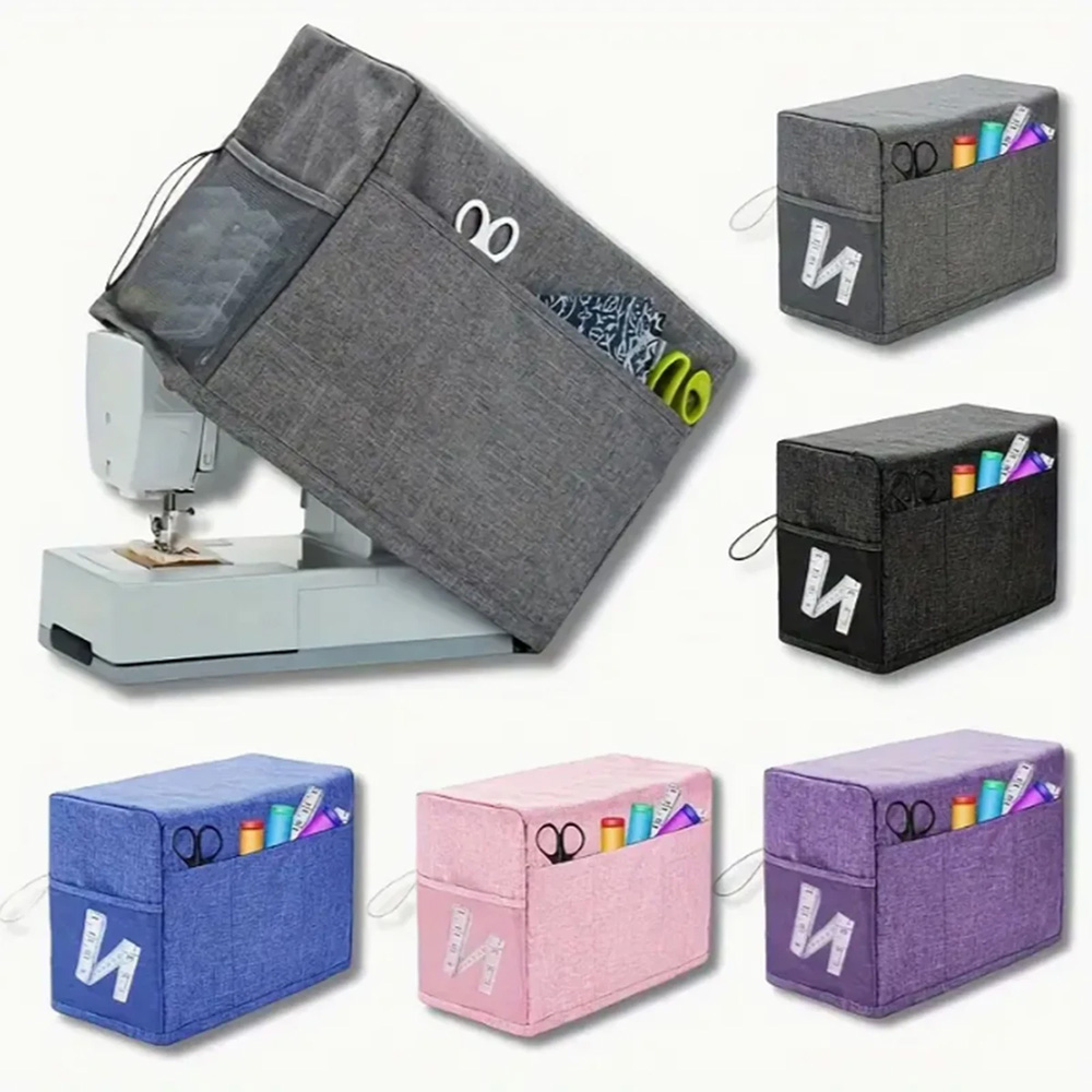 Textile Sewing Machine - Universal Sewing Machine Cover with Storage