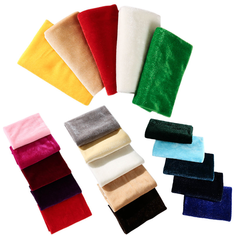 Sewing Velvet Fabric - 5Pcs 50x50cm Solid Color Velvet Fabric
