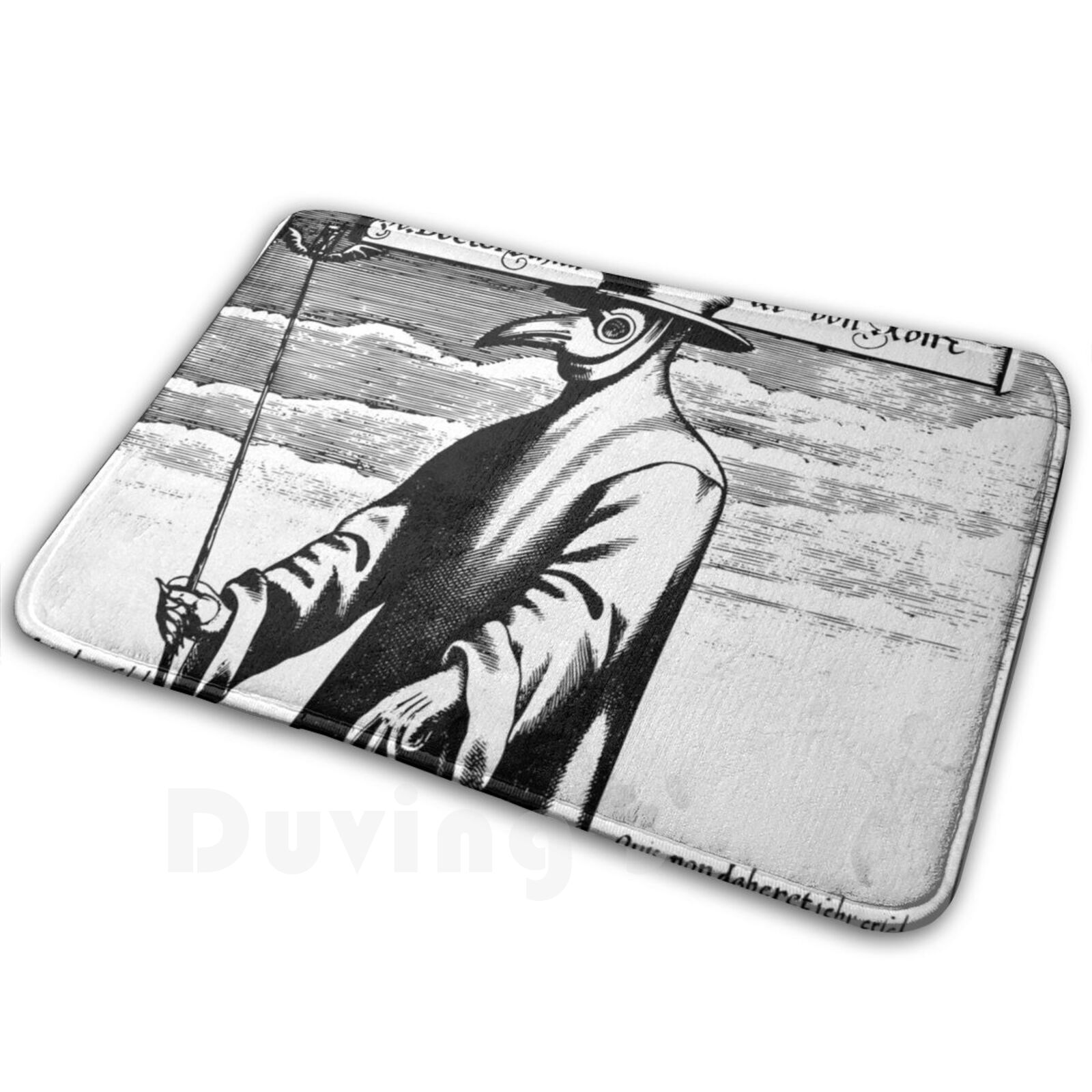 Century Textile & Sewing Supply Hours - Plague Medieval Illustration Carpet Mat Rug