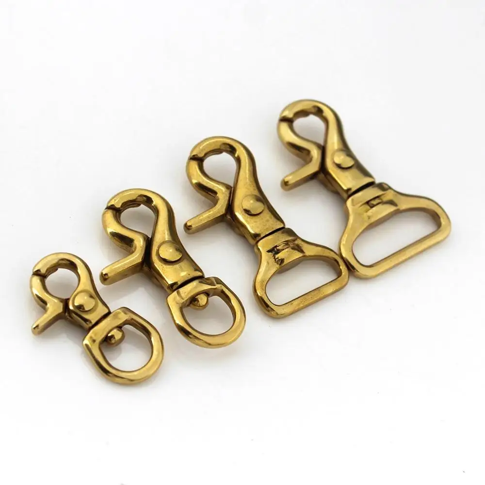 Hook Eye Fastener - Solid Brass Trigger Clips Swivel Eye