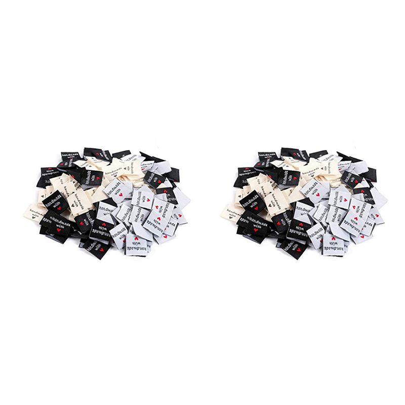 Sewing Label - A02M-300 Pcs Handmade Sew-On Woven Clothing