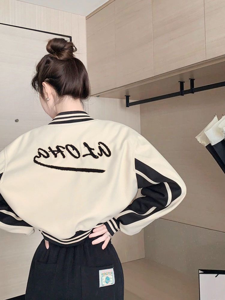 Sewing Jackets - ​Versatile Retro Baseball Jacket for Petite
