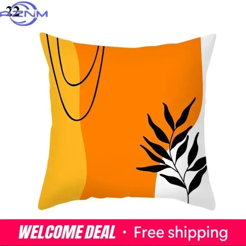 Boho Orange Abstract Cushion C - Century Textile & Sewing Supply Hours 评论和价格
