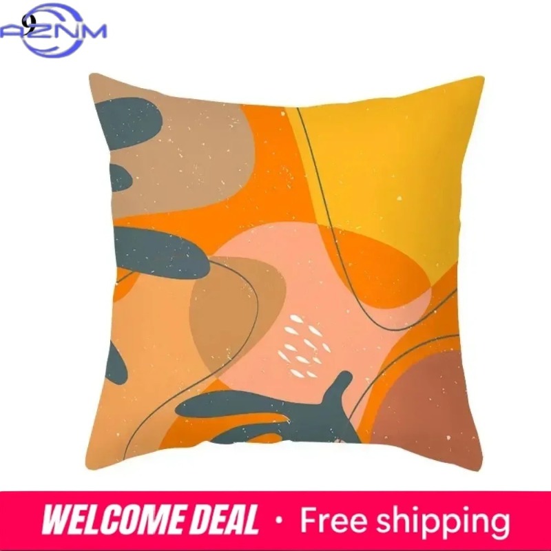 Boho Orange Abstract Cushion C - Century Textile & Sewing Supply Hours 评论和价格