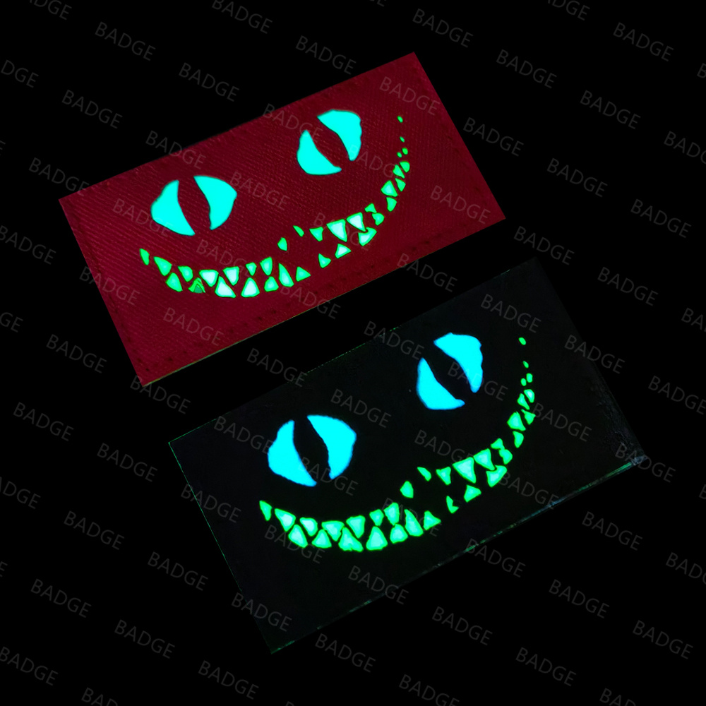 Glow in The Dark Patches Cat D - Hook Eye Fastener 评论和价格