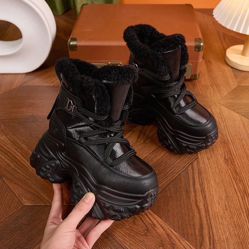 Women Winter White Snow Boots  - Sewing Fleece 评论和价格