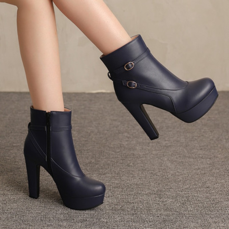Fashion Platform Boots Women S - Sewing Fleece 评论和价格