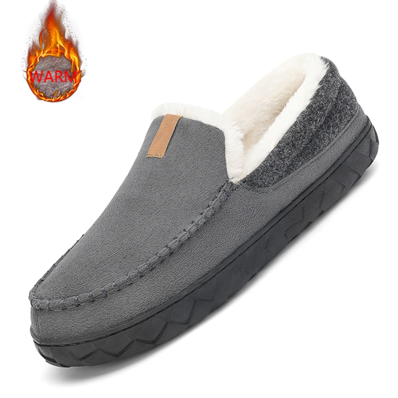 Men's Slippers Home Sewing Plu - Sewing Fleece 评论和价格