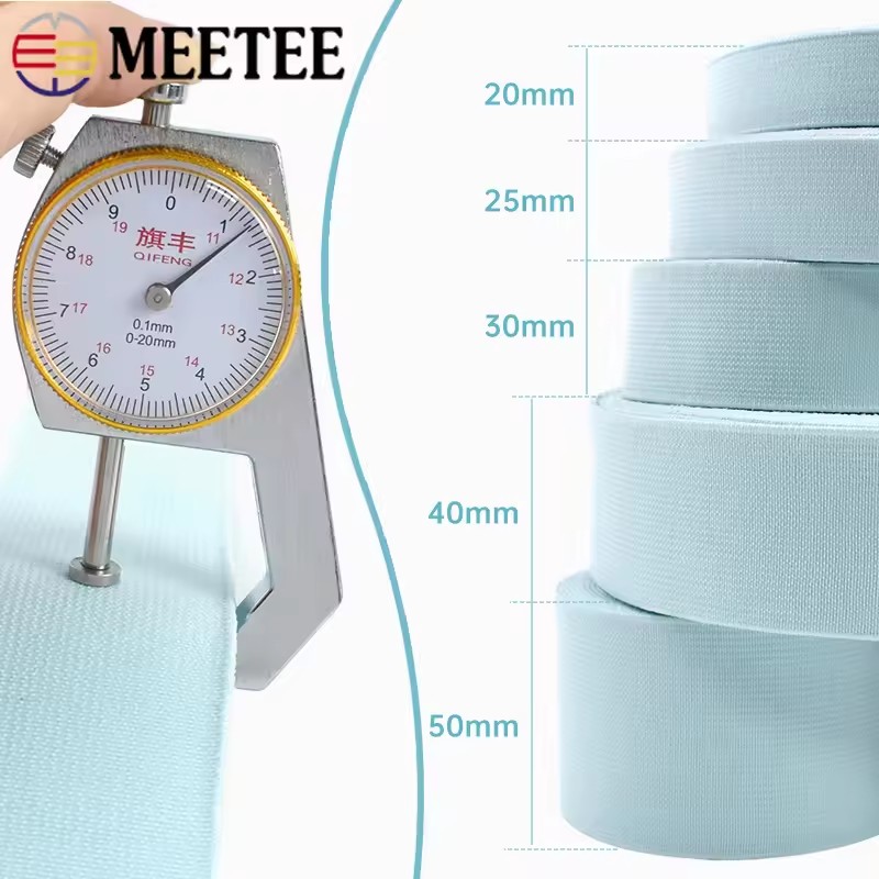 3/5Meters 20-50mm Flat Elastic - Binding Tape Bias 评论和价格
