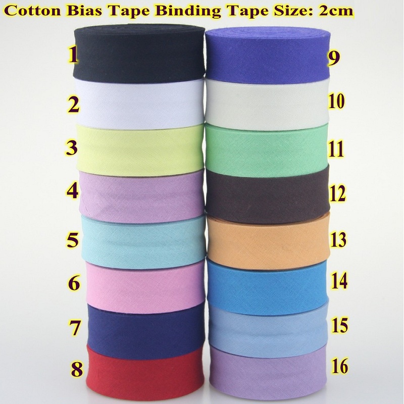 100% Cotton Bias Tape, 20mm Wi - Binding Tape Bias 评论和价格