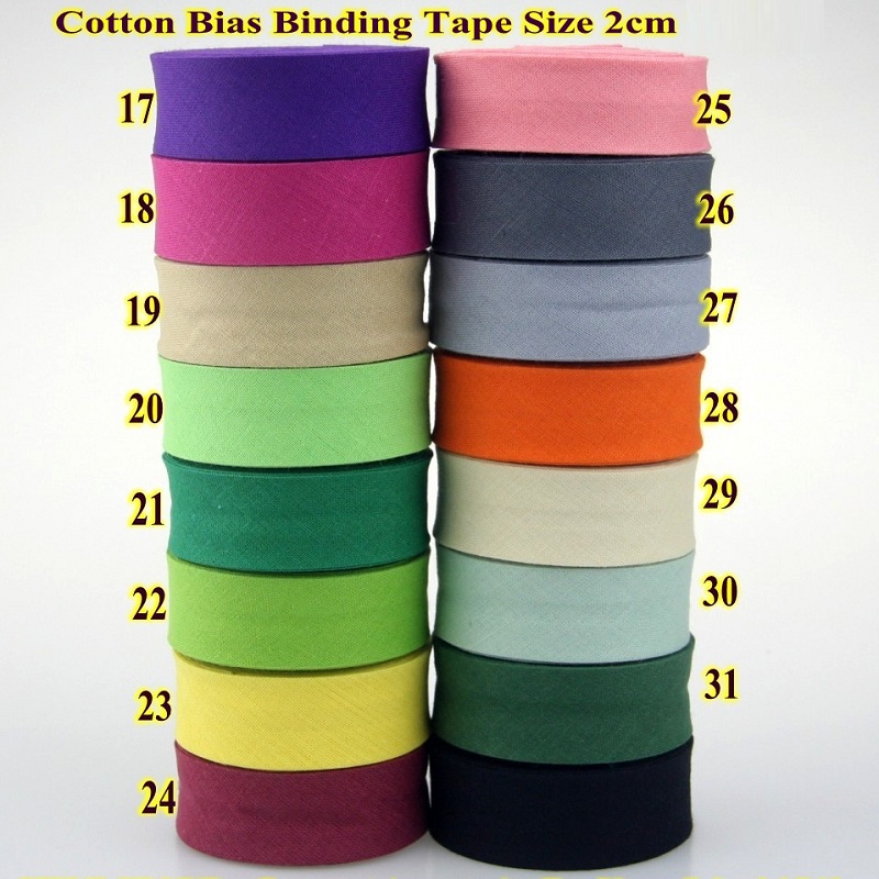 100% Cotton Bias Tape, 20mm Wi - Binding Tape Bias 评论和价格