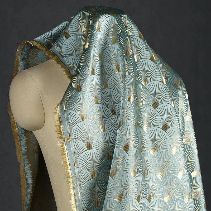 Ginkgo Leaf Fan Shaped Jacquar - Sewing Jackets 评论和价格