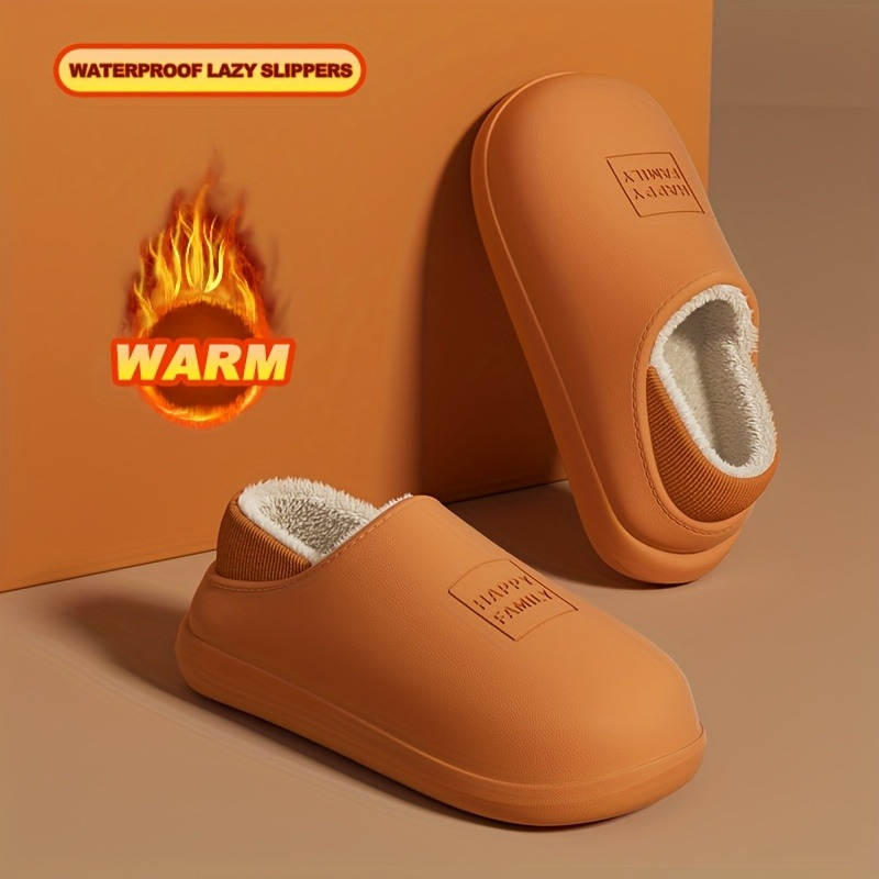 Winter EVA Warm Slippers Men W - Sewing Fleece 评论和价格