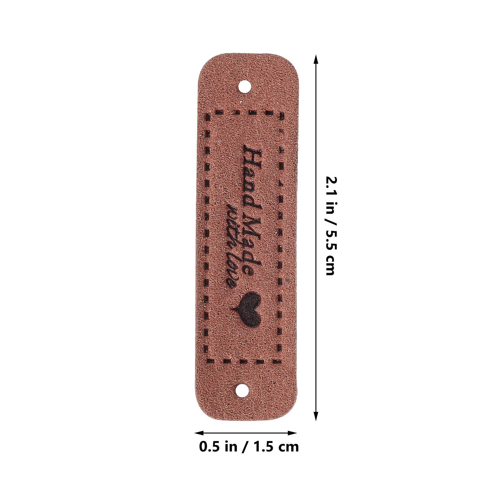 60Pcs Labels Embossed Heart Pa - Sewing Label 评论和价格