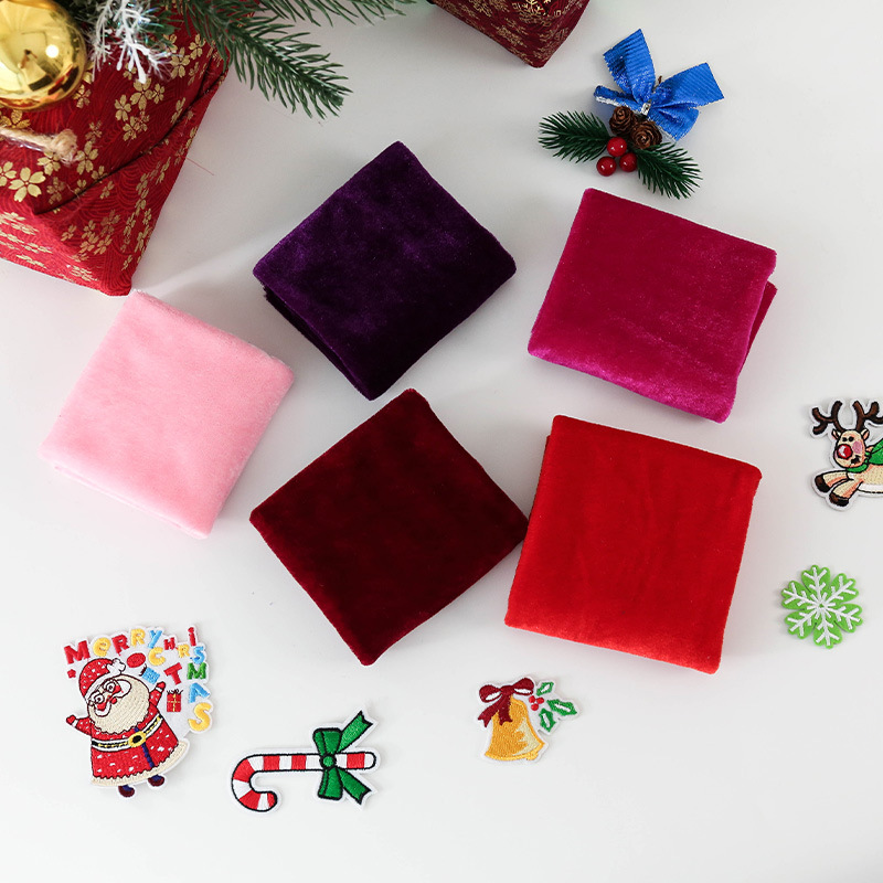 5Pcs 50x50cm Solid Color Velve - Sewing Velvet Fabric 评论和价格