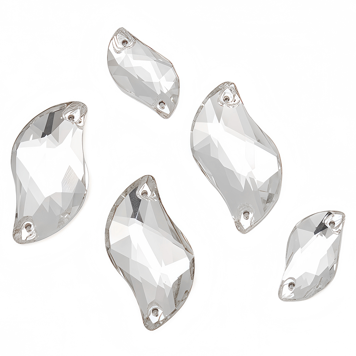 S Shape Sew On Rhinestone Crys - Sewing V 评论和价格