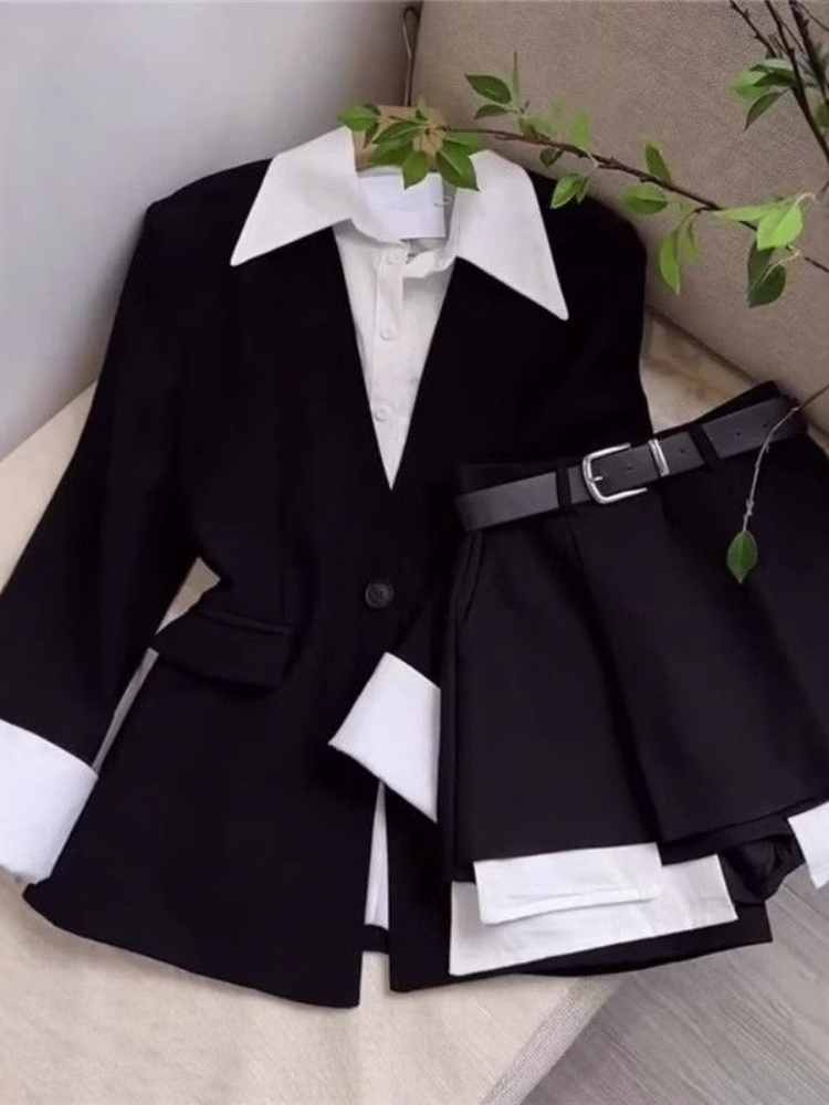 Women Two Piece Skirt Sets Pat - Sewing Jackets 评论和价格