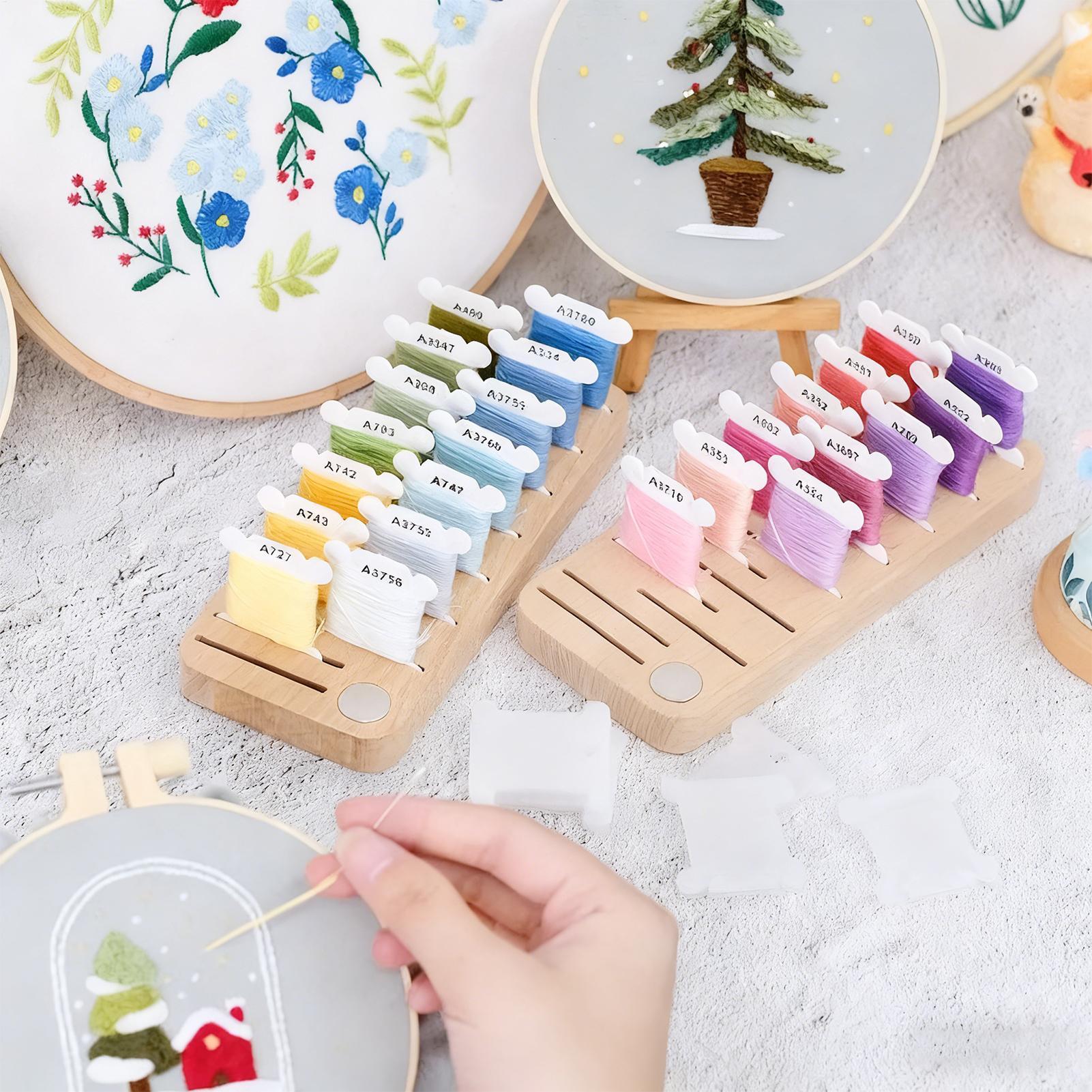 Embroidery Thread Organizer 15 - Embroidery Floss Thread 评论和价格