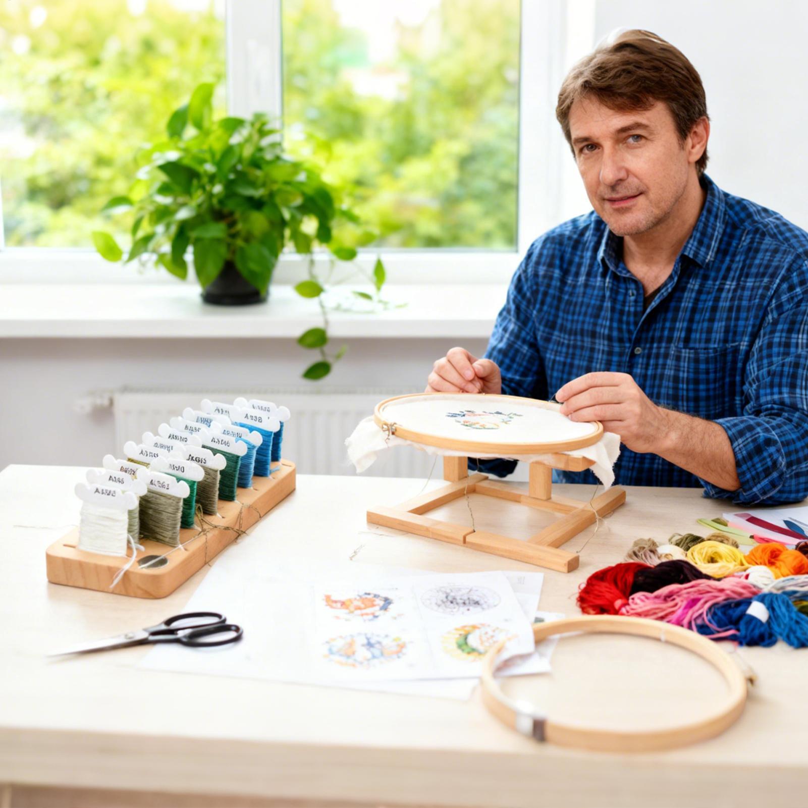 Embroidery Thread Organizer 15 - Embroidery Floss Thread 评论和价格