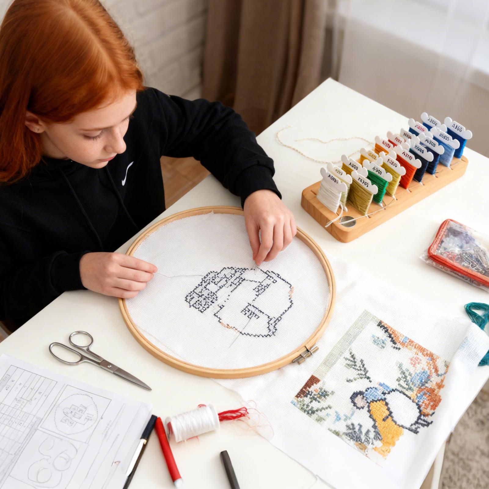 Embroidery Thread Organizer 15 - Embroidery Floss Thread 评论和价格