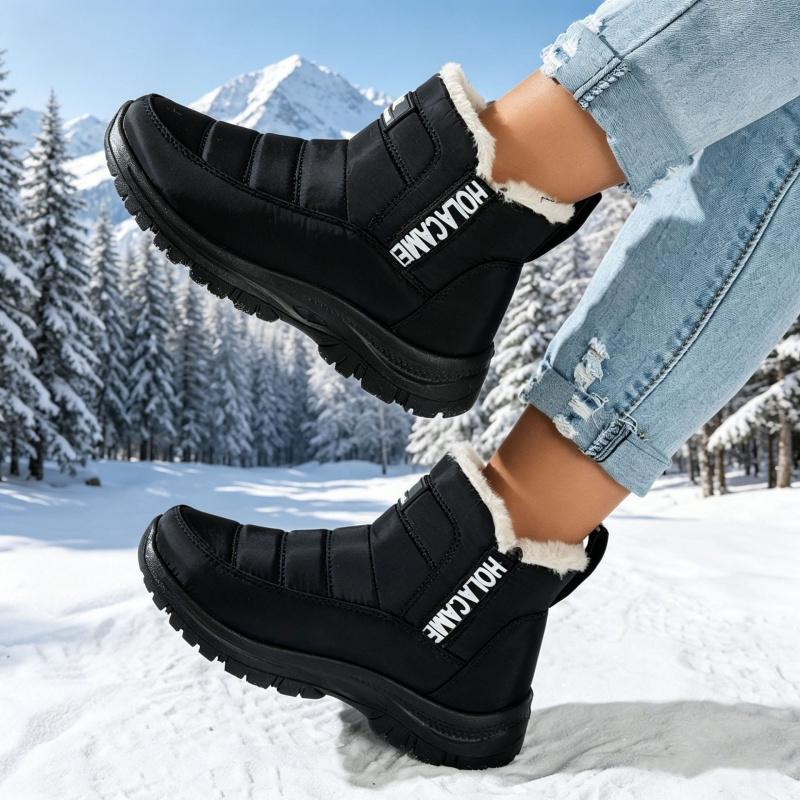 Women's snow boots with thick  - Sewing Fleece 评论和价格