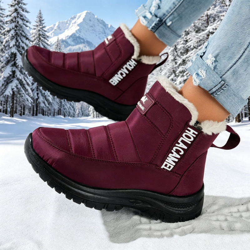 Women's snow boots with thick  - Sewing Fleece 评论和价格