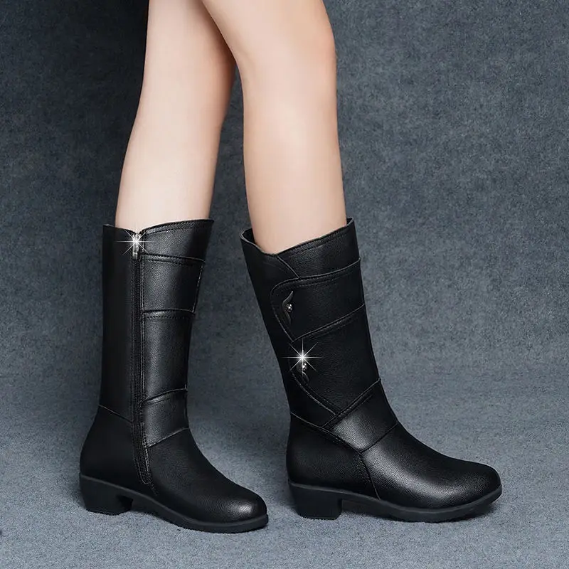 Autumn Winter Fleece-Lined Bla - Sewing Fleece 评论和价格