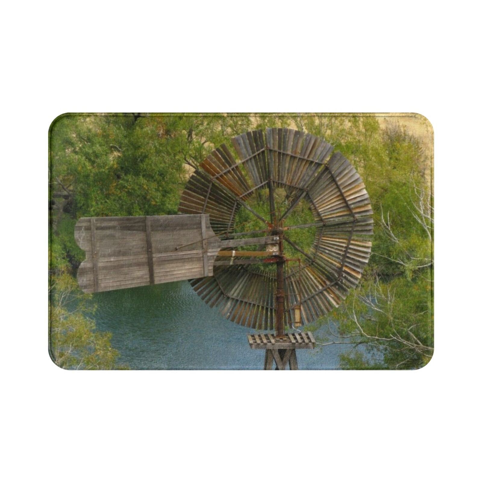 Wooden Windmill Carpet Mat Rug - Century Textile & Sewing Supply Hours 评论和价格