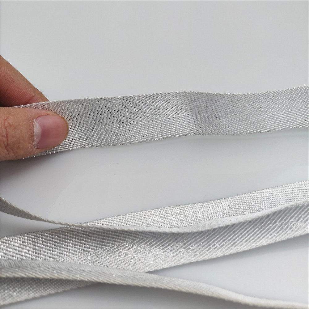 10-50mm Width Silver Twill Pol - Binding Tape Bias 评论和价格
