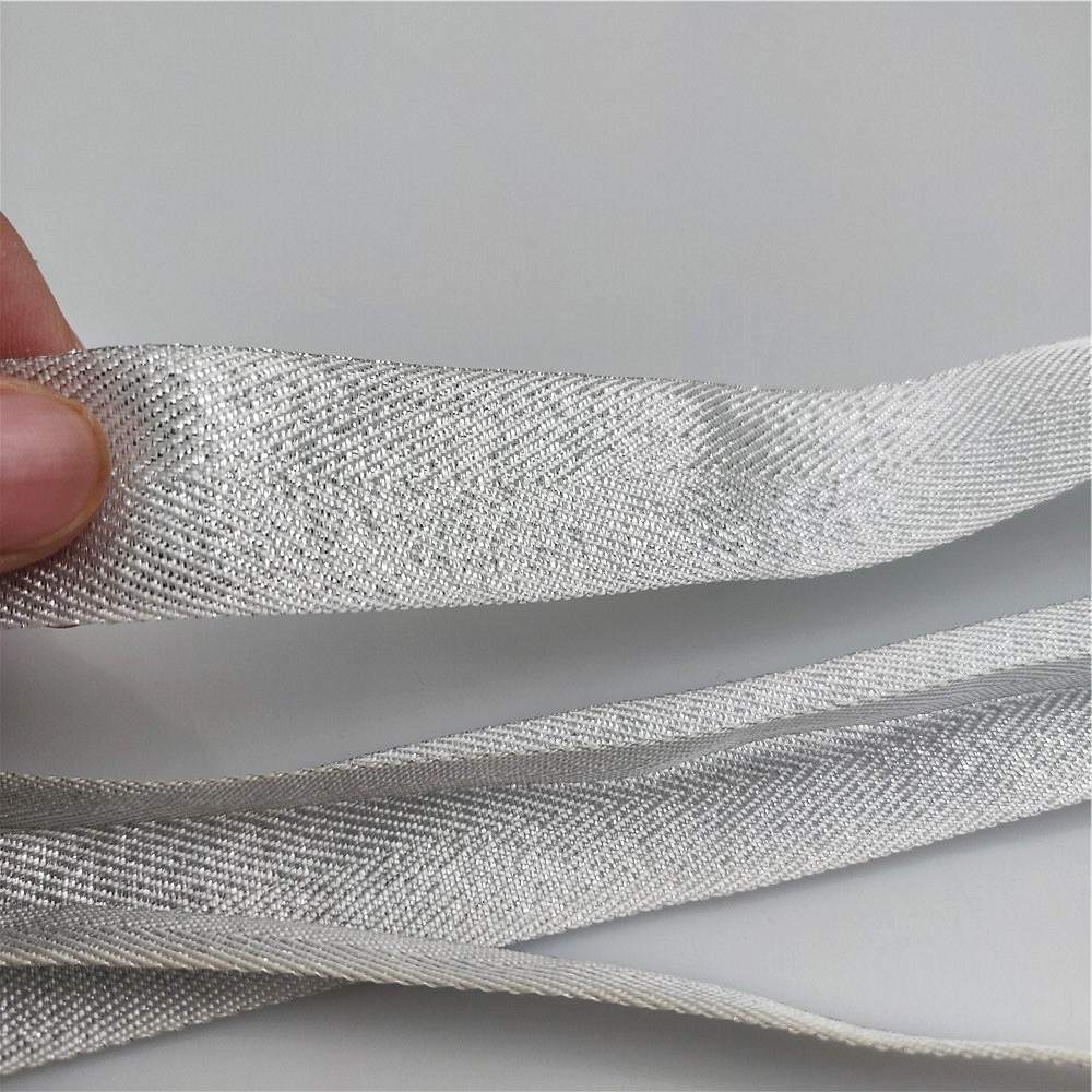 10-50mm Width Silver Twill Pol - Binding Tape Bias 评论和价格