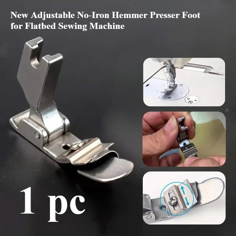 Adjustable No-Iron Hemmer Foot - Textile Sewing Machine 评论和价格