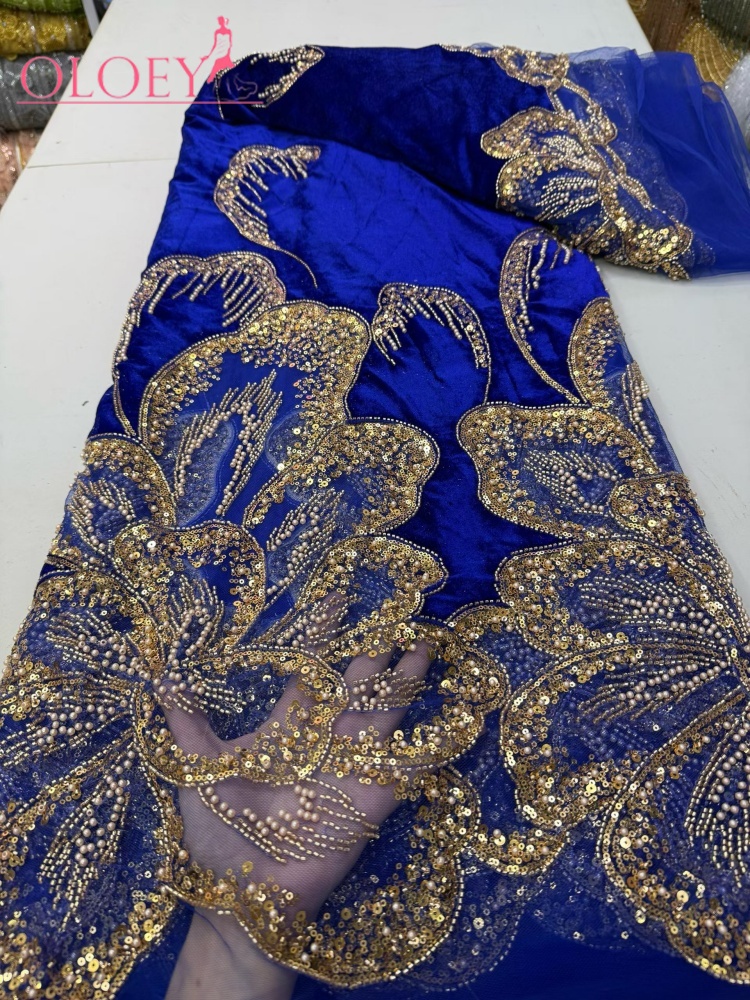 OLOEY Luxury African Velvet Go - Sewing Velvet Fabric 评论和价格