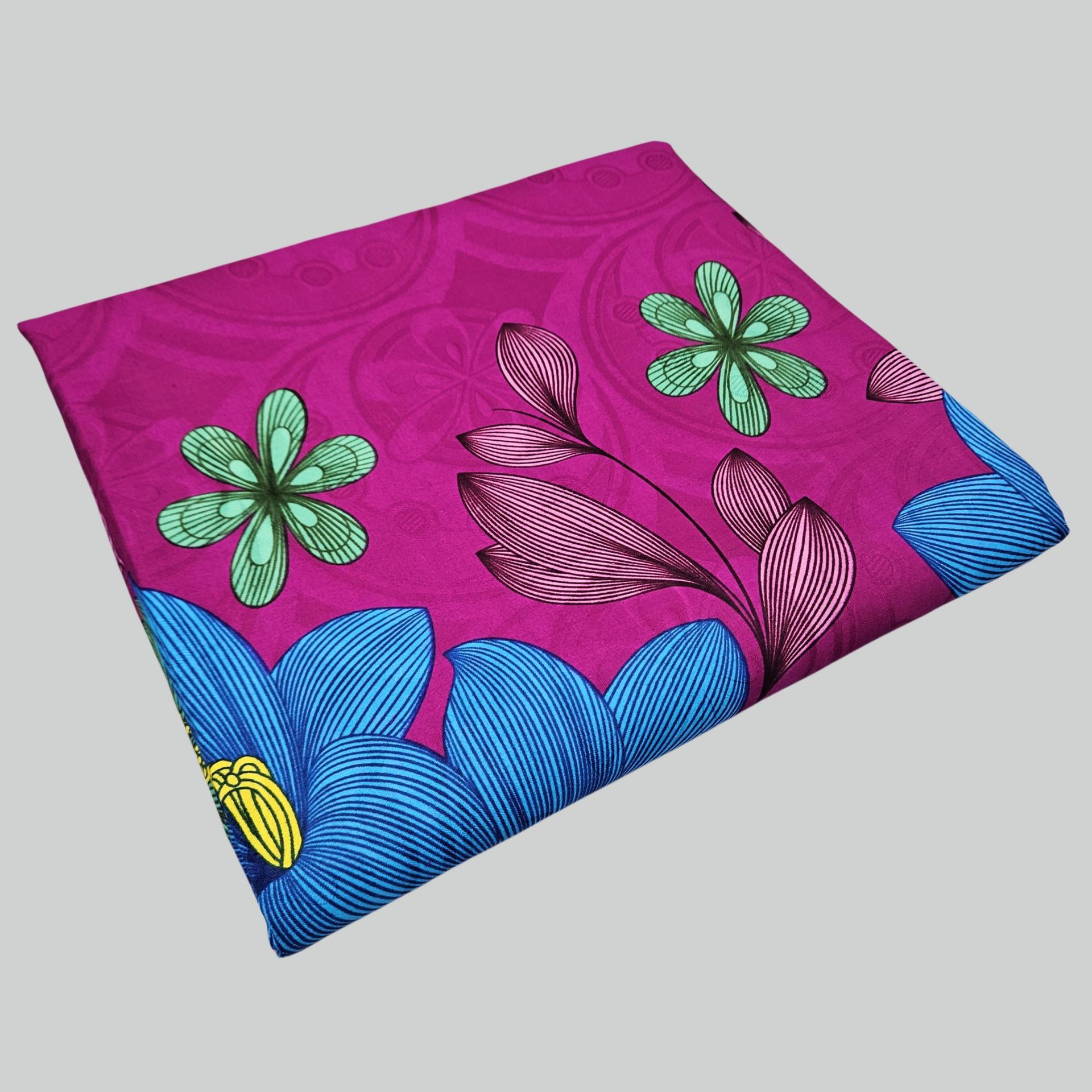 Floral Printed on Purple Blue  - Sewing Jackets 评论和价格