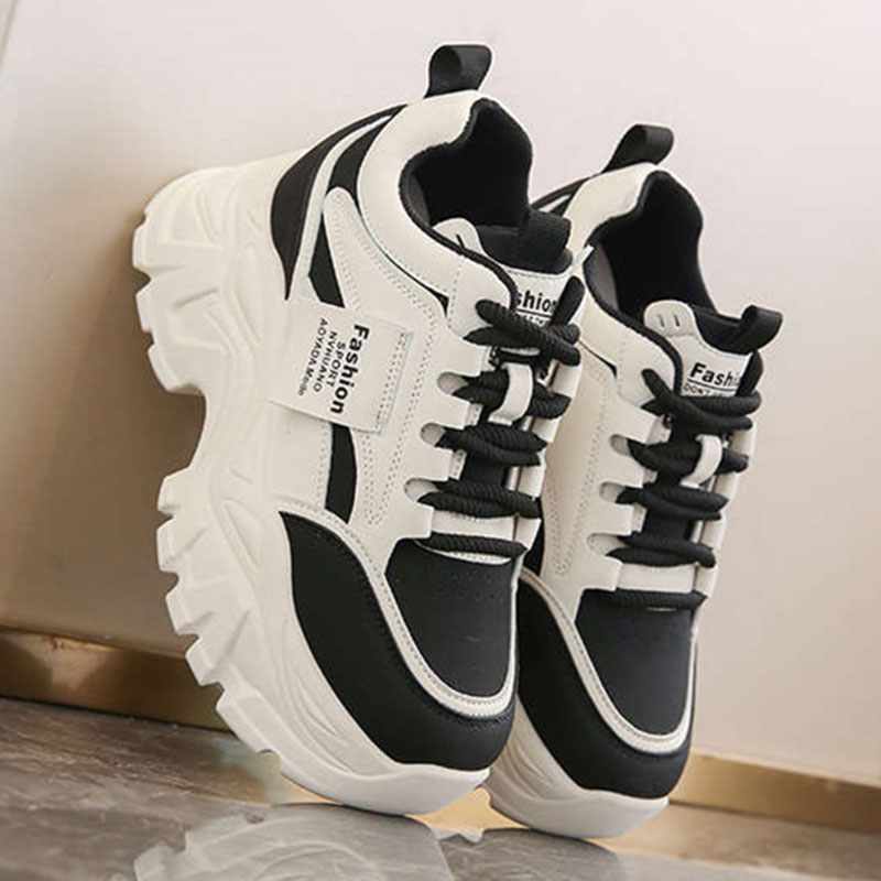 New Fashion Platform Sneakers  - Sewing Cotton 评论和价格