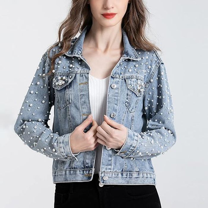New Pearl Denim Jackets for Wo - Sewing Jackets 评论和价格