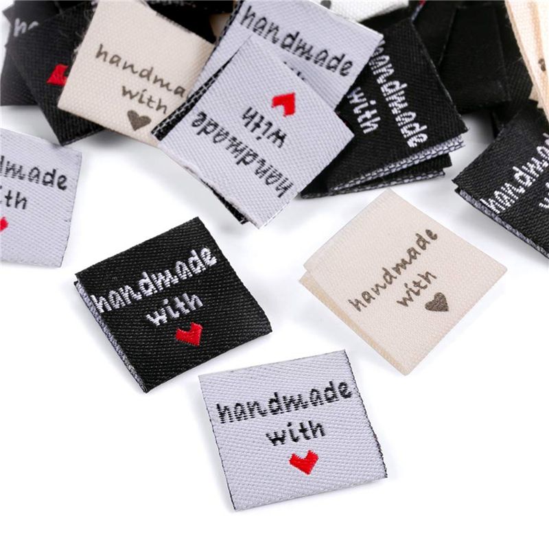 A02M-300 Pcs Handmade Sew-On W - Sewing Label 评论和价格