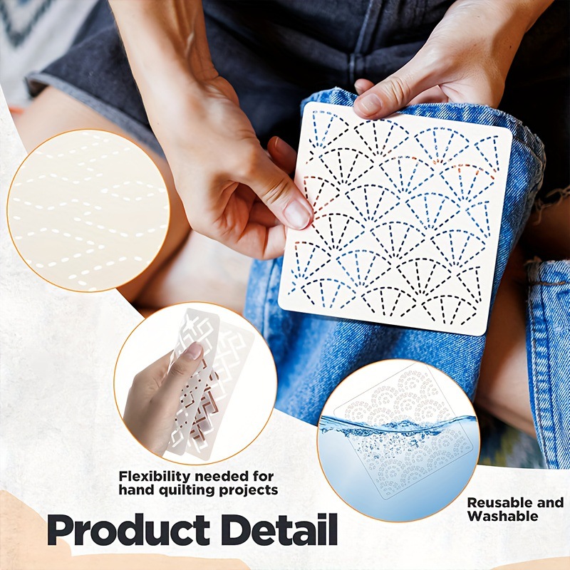 30Pcs Embroidery Templates DIY - Sewing Expert 评论和价格
