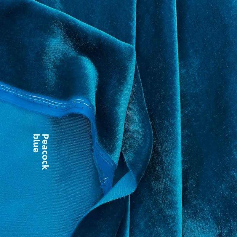 100% Mulberry Silk Burnt Out V - Sewing Velvet Fabric 评论和价格