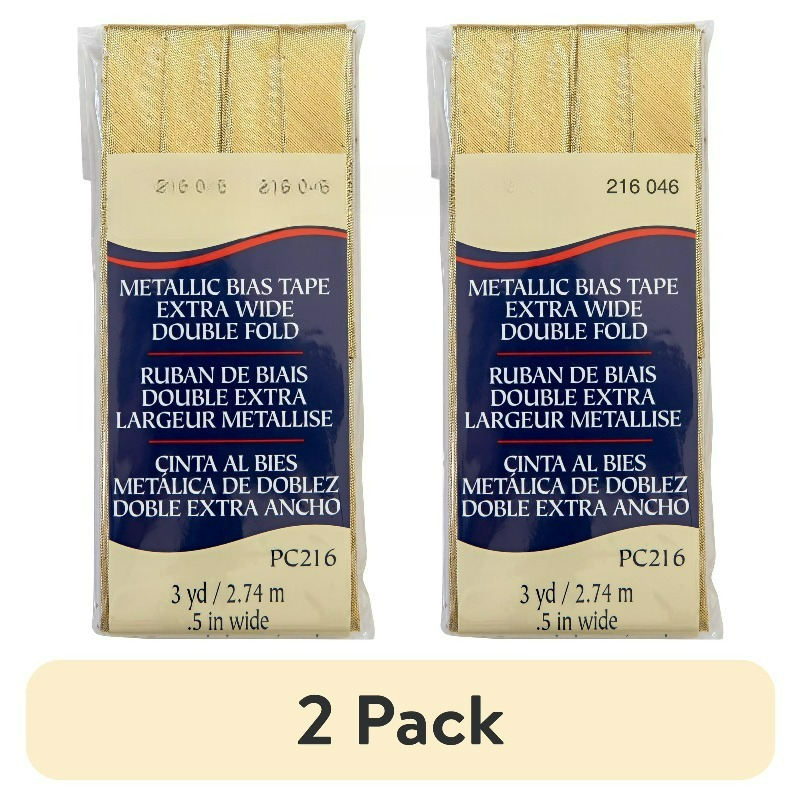Bias Tape, Gold, 1/2