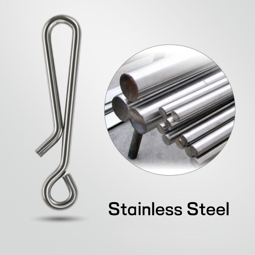 100pcs Saltwater Fishing Stain - Hook Eye Fastener 评论和价格