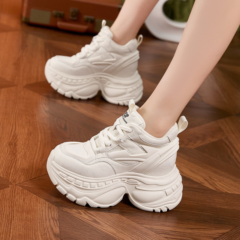 Fashion 9cm Thick Sole Dad Sho - Sewing Fleece 评论和价格