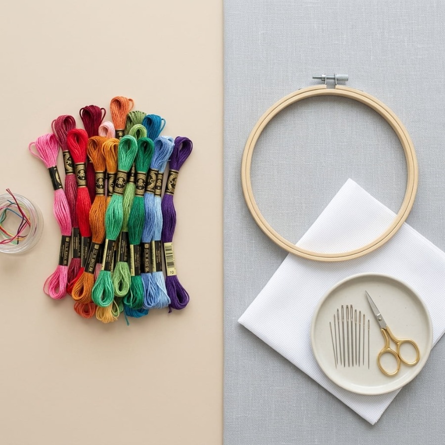 100 Colors Cotton DMC Cross Fl - Embroidery Floss Thread 评论和价格