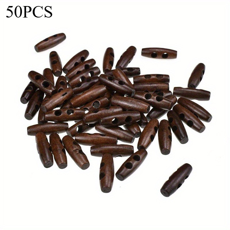 50pcs Recycled Wood Horn Toggl - Sewing Recycle 评论和价格
