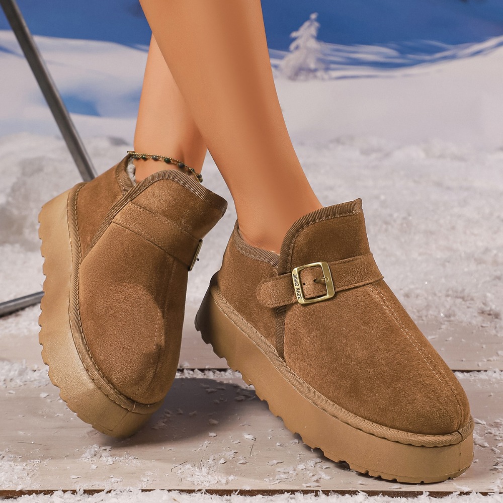 Women's Winter Snow Boots Thic - Sewing Fleece 评论和价格