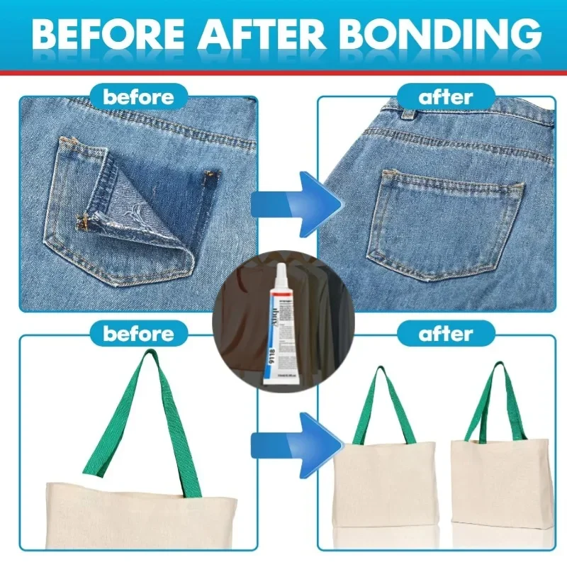 Flexible Clear Fabric Repair A - Fabric Glue Bond 评论和价格