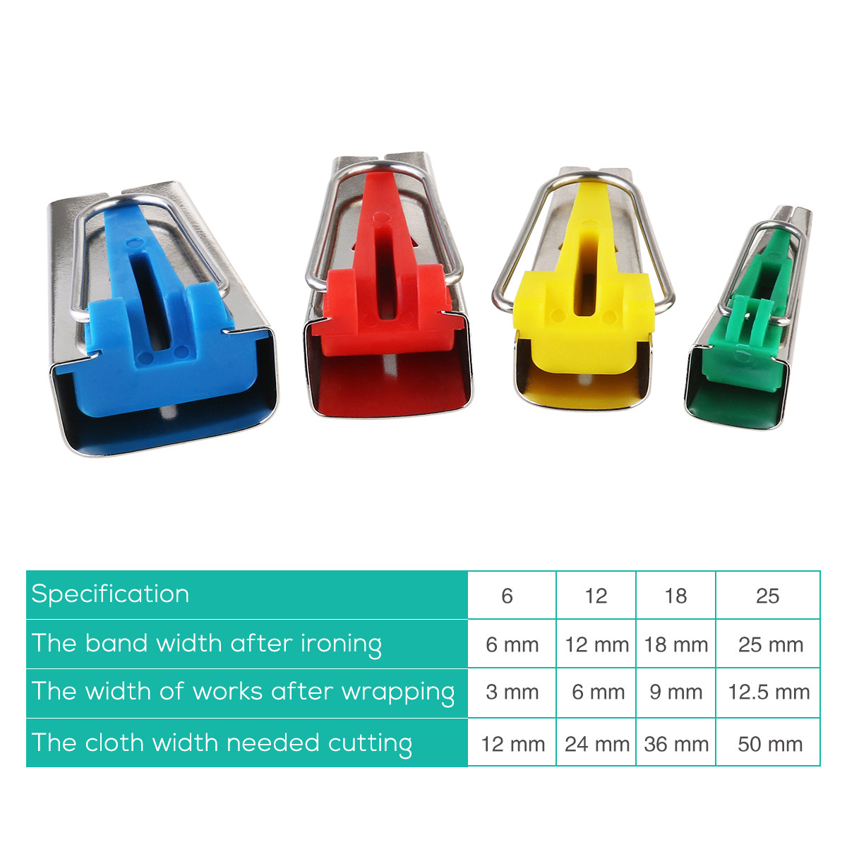 Fabric Bias Tape Makers Set Se - Binding Tape Bias 评论和价格