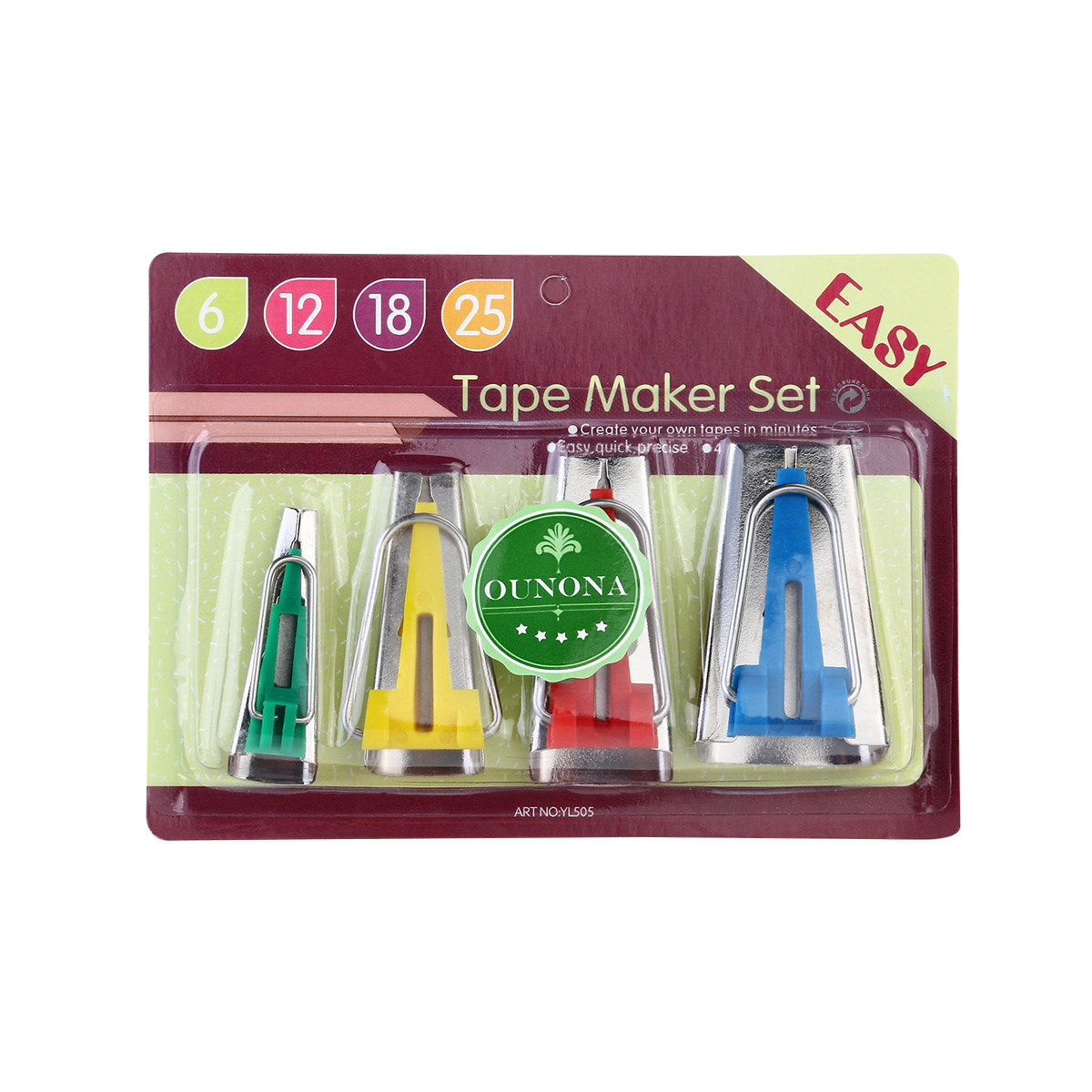 Fabric Bias Tape Makers Set Se - Binding Tape Bias 评论和价格